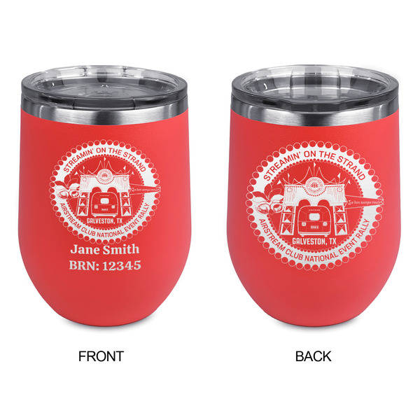 Streamin' on the Strand Stainless Wine Tumblers - Coral - Double Sided - Approval