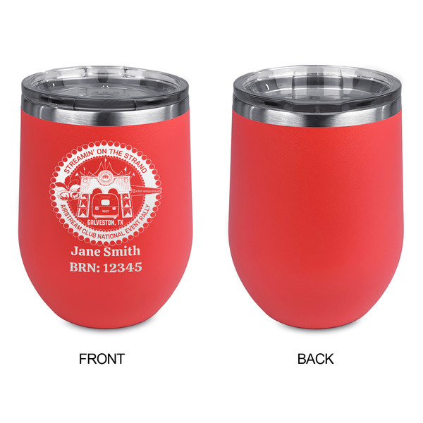 Streamin' on the Strand Stainless Wine Tumblers - Coral - Single Sided - Approval