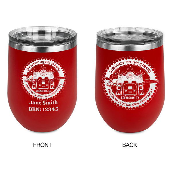 Streamin' on the Strand Stainless Wine Tumblers - Red - Double Sided - Approval