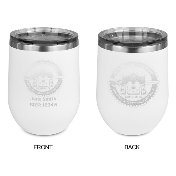 Streamin' on the Strand Stainless Wine Tumblers - White - Double Sided - Approval