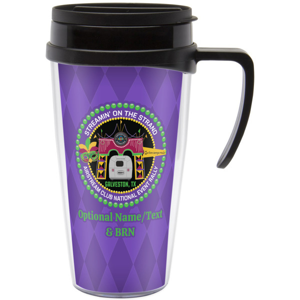 Custom Streamin' on the Strand Acrylic Travel Mug with Handle