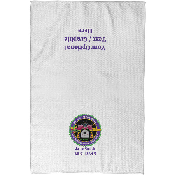 Streamin' on the Strand Waffle Towel - Partial Print - Approval Image