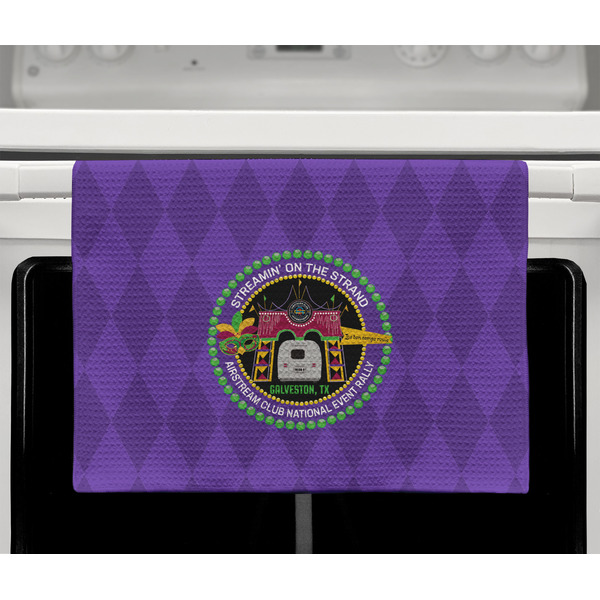 Streamin' on the Strand Waffle Weave Towel - Full Color Print - Lifestyle2 Image