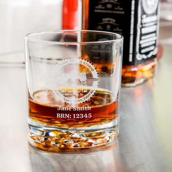Streamin' on the Strand Whiskey Glass - Jack Daniel's Bar - In Use