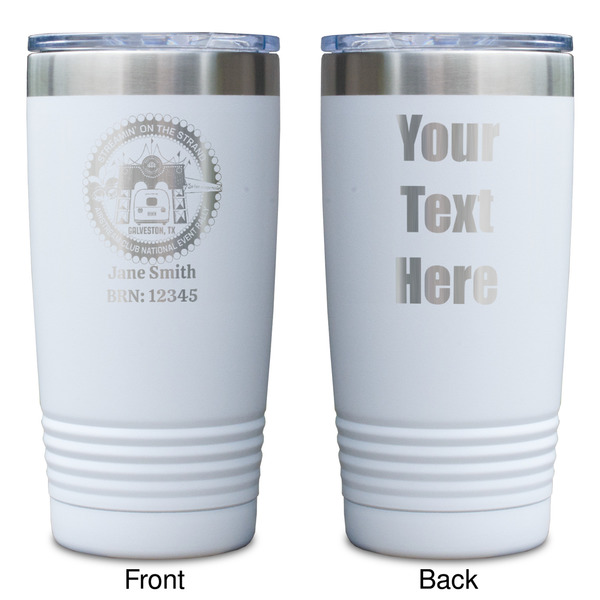 Streamin' on the Strand White Polar Camel Tumbler - 20oz - Double Sided - Approval