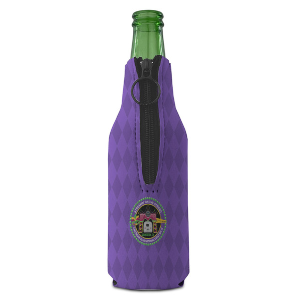 Streamin' on the Strand Zipper Bottle Cooler - BACK (bottle)