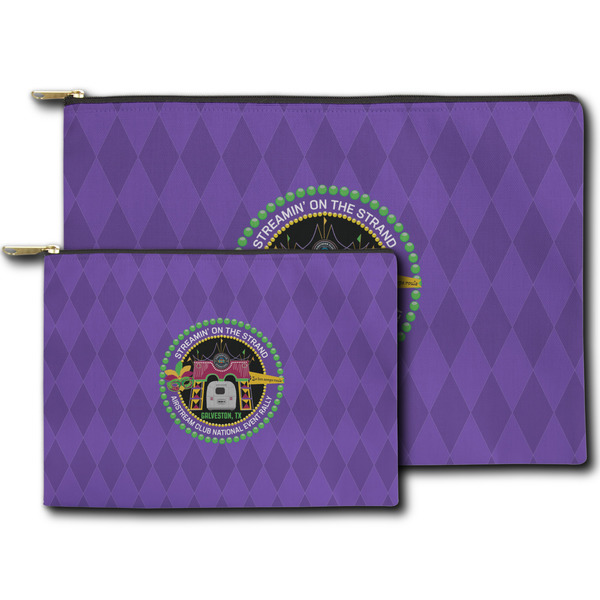 Streamin' on the Strand Zippered Pouches - Size Comparison
