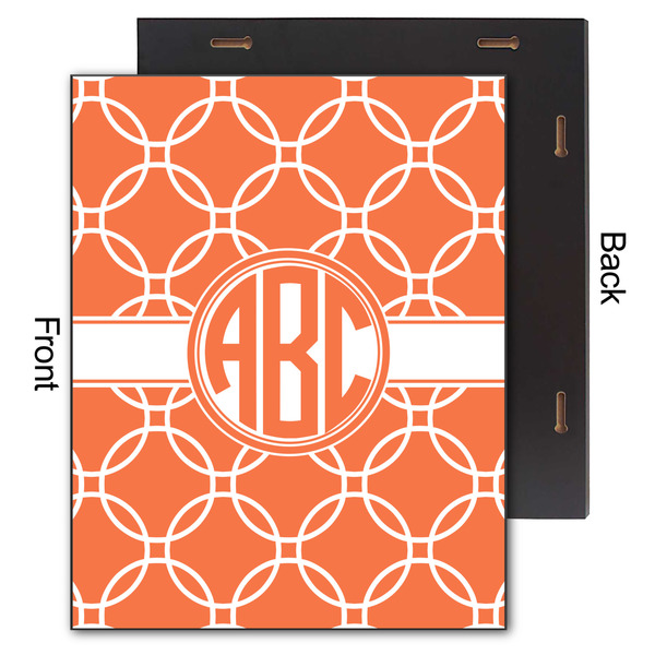 Linked Circles 11x14 Wood Print - Front & Back View