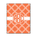 Linked Circles Wood Print - 11x14 (Personalized)