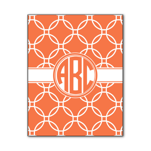 Custom Linked Circles Wood Print - 11x14 (Personalized)