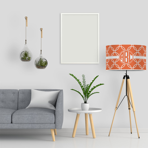 Linked Circles 12" Drum Lampshade - LIFESTYLE