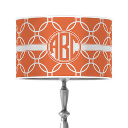 Linked Circles 12" Drum Lamp Shade - Poly-film (Personalized)