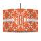Linked Circles 12" Drum Pendant Lamp - Fabric (Personalized)