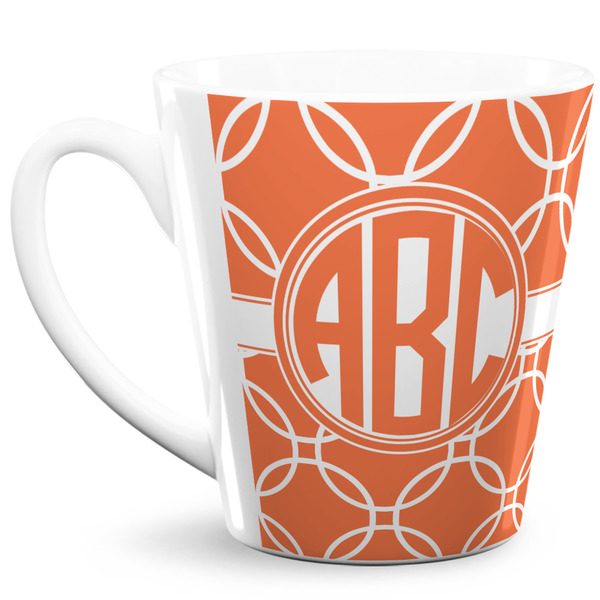 Custom Linked Circles 12 Oz Latte Mug (Personalized)
