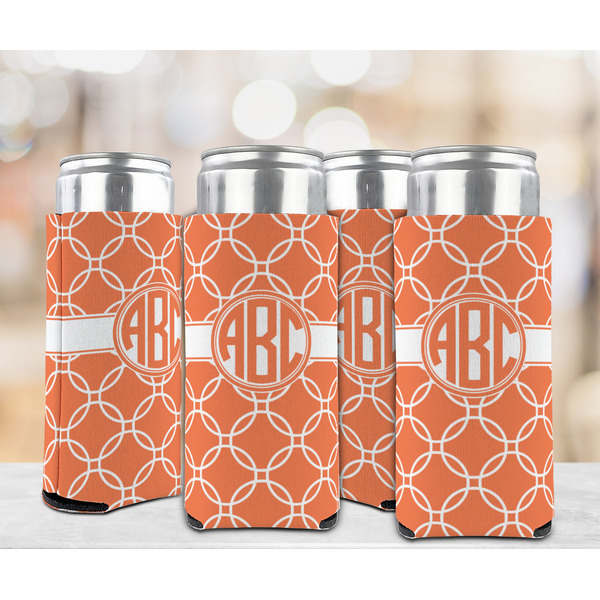Linked Circles 12oz Tall Can Sleeve - Set of 4 - LIFESTYLE