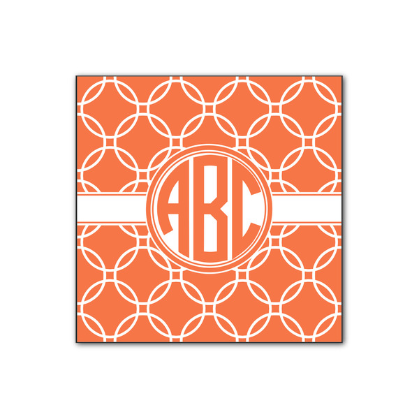 Custom Linked Circles Wood Print - 12x12 (Personalized)