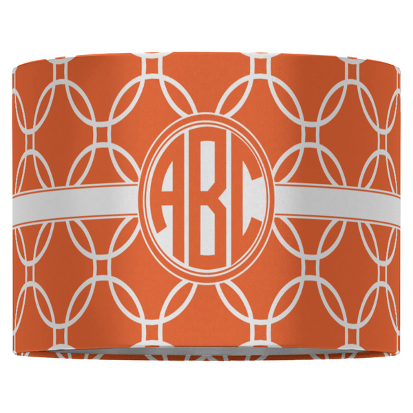Linked Circles 16" Drum Lampshade - FRONT (Fabric)