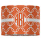 Linked Circles 16" Drum Lampshade - FRONT (Fabric)