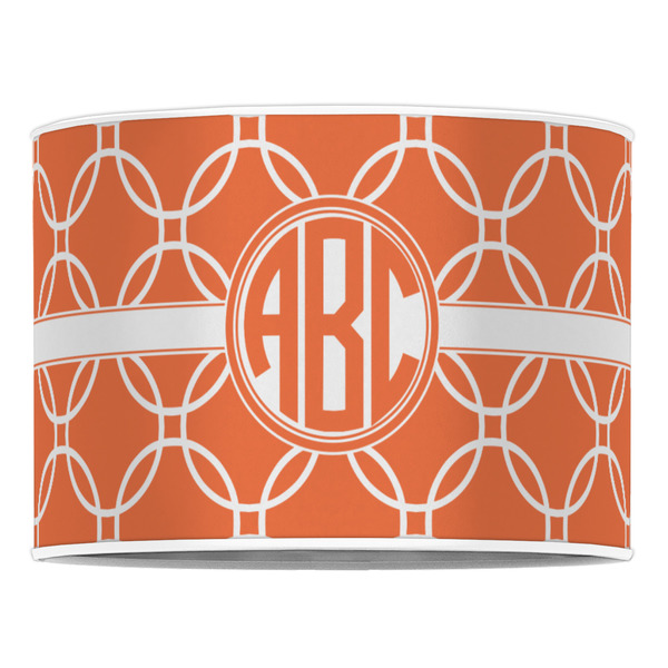 Linked Circles 16" Drum Lampshade - FRONT (Poly Film)