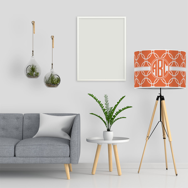 Linked Circles 16" Drum Lampshade - LIFESTYLE