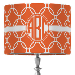 Linked Circles 16" Drum Lamp Shade - Fabric (Personalized)