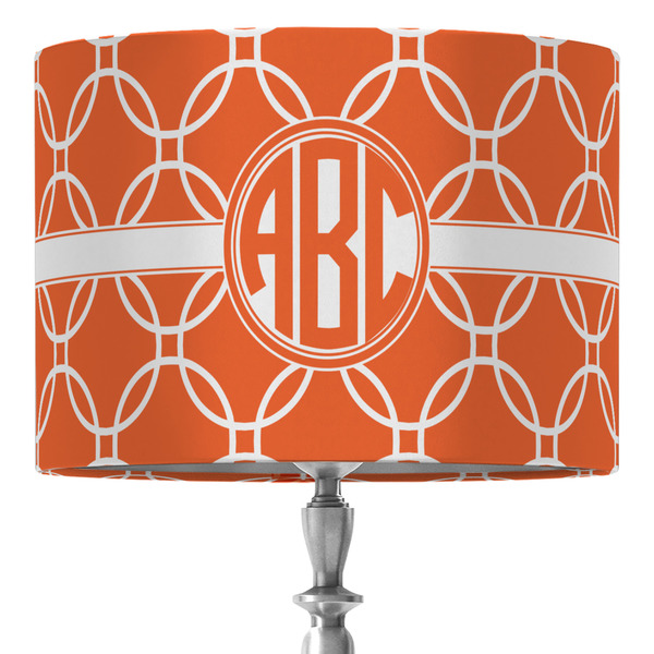 Custom Linked Circles 16" Drum Lamp Shade - Fabric (Personalized)