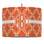 Linked Circles 16" Drum Pendant Lamp - Fabric (Personalized)