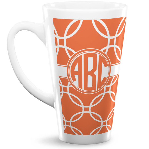 Custom Linked Circles 16 Oz Latte Mug (Personalized)