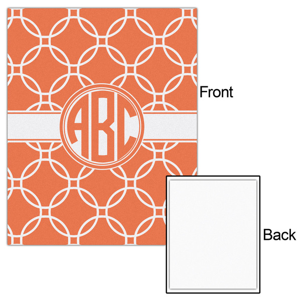 Linked Circles 16x20 - Matte Poster - Front & Back