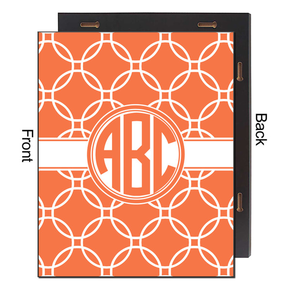 Linked Circles 16x20 Wood Print - Front & Back View