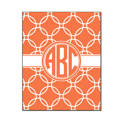 Linked Circles Wood Print - 16x20 (Personalized)
