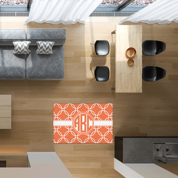 Linked Circles 2'x3' Indoor Area Rugs - IN CONTEXT