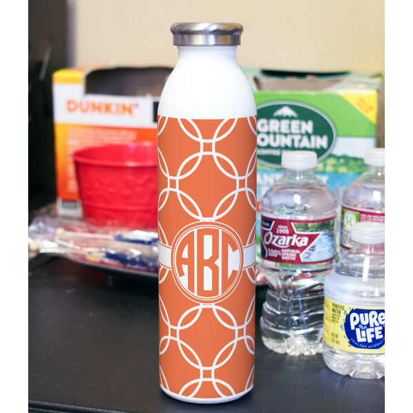 Linked Circles 20oz Water Bottles - Full Print - In Context