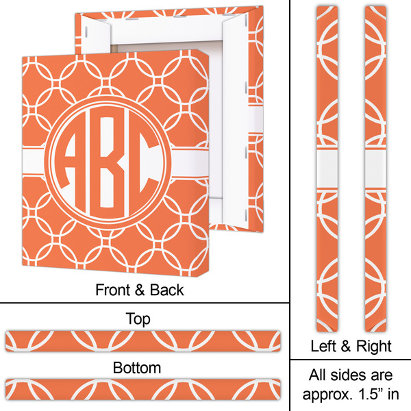 Linked Circles 20x24 - Canvas Print - Approval