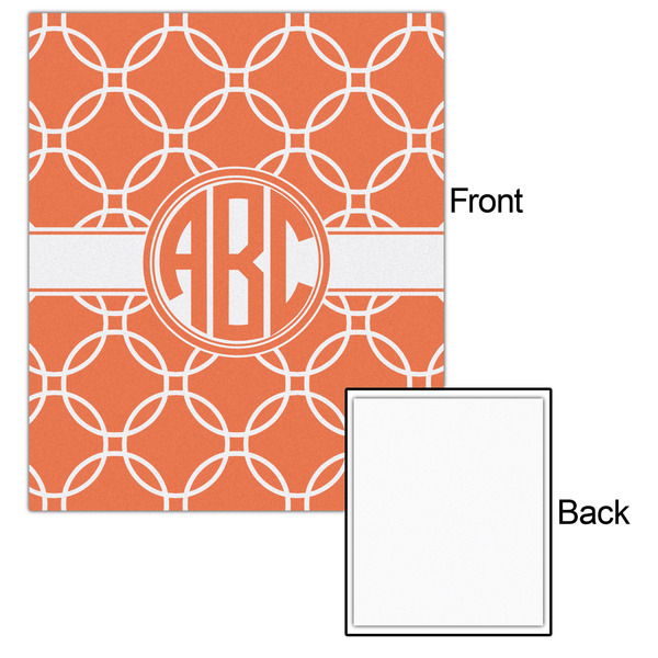 Linked Circles 20x24 - Matte Poster - Front & Back