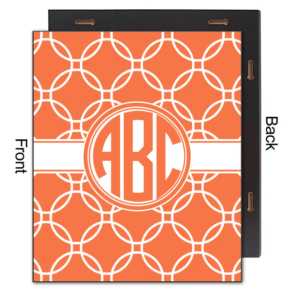 Linked Circles 20x24 Wood Print - Front & Back View