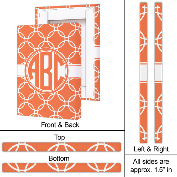 Linked Circles 20x30 - Canvas Print - Approval