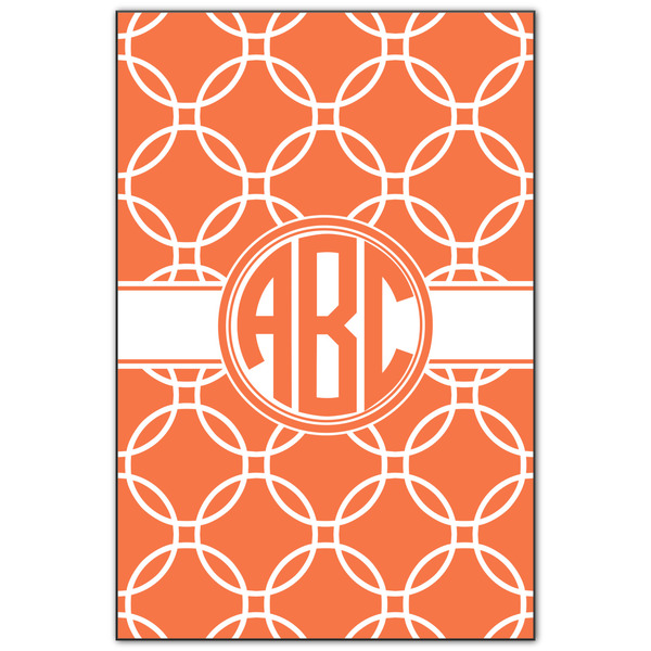 Custom Linked Circles Wood Print - 20x30 (Personalized)