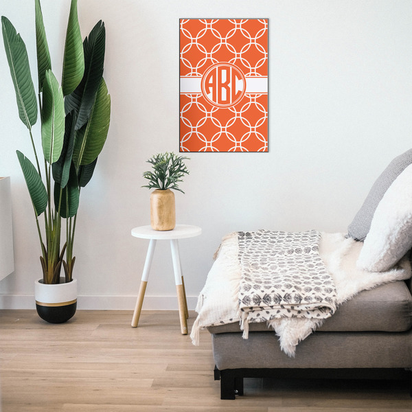 Linked Circles 20x30 Wood Print - In Context