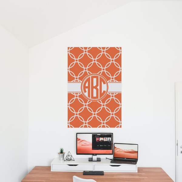 Linked Circles 24x36 - Matte Poster - On the Wall