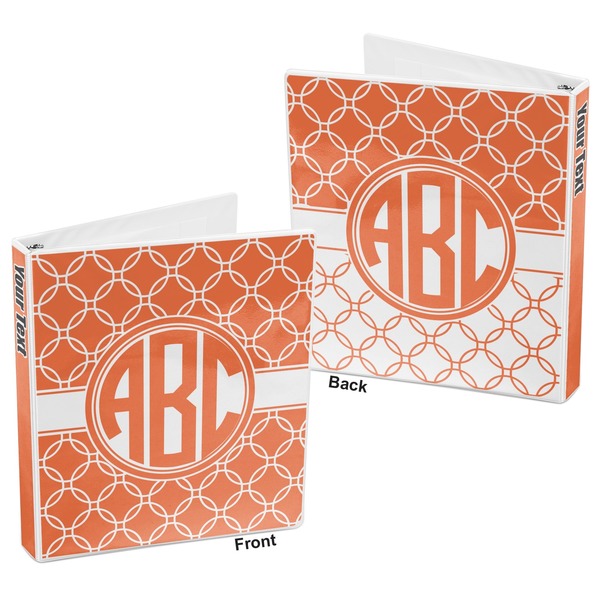 Linked Circles 3-Ring Binder Front and Back