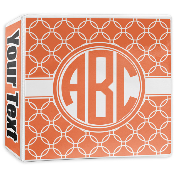 Custom Linked Circles 3-Ring Binder - 3 inch (Personalized)