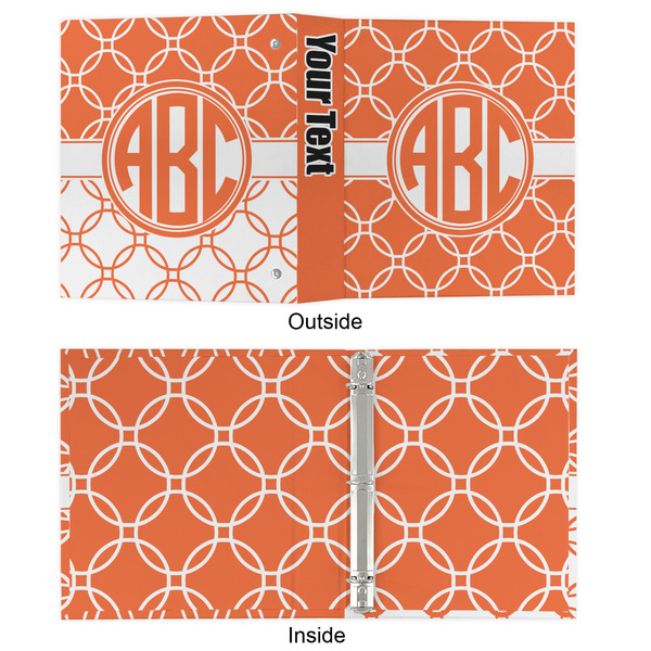 Linked Circles 3 Ring Binders - Full Wrap - 1" - APPROVAL