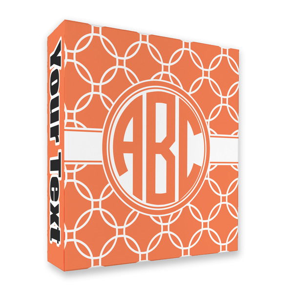 Custom Linked Circles 3 Ring Binder - Full Wrap - 2" (Personalized)