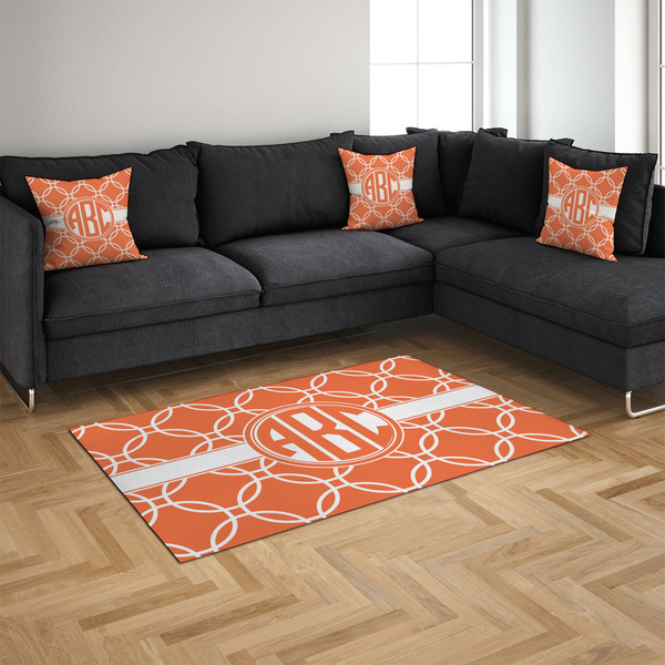 Linked Circles 4'x6' Indoor Area Rugs - IN CONTEXT