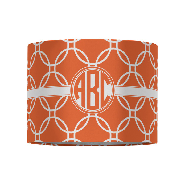 Linked Circles 8" Drum Lampshade - FRONT (Fabric)