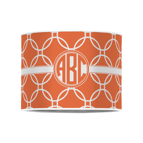 Linked Circles 8" Drum Lampshade - FRONT (Poly Film)