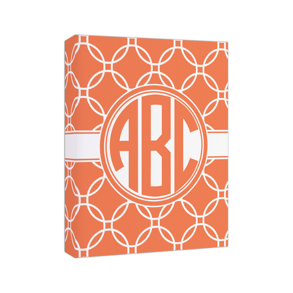 Linked Circles 8x10 - Canvas Print - Angled View