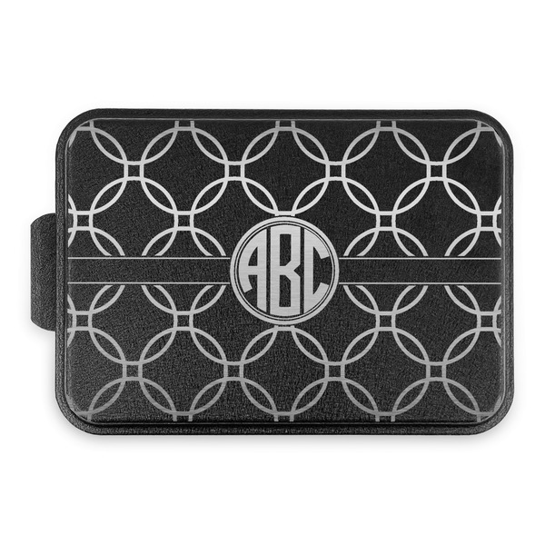 Linked Circles Aluminum Baking Pan - Black Lid - FRONT