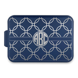 Linked Circles Aluminum Baking Pan with Navy Lid (Personalized)